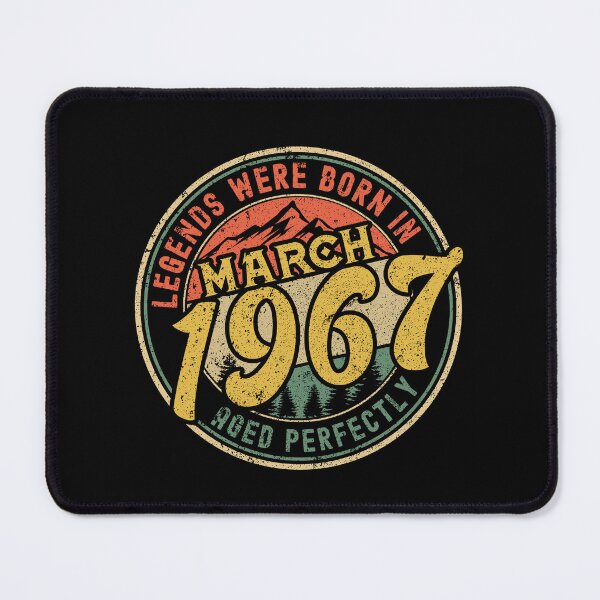 Item preview, Legends were born in MARCH 1967 - aged perfectly - awesome vintage birthday designed and sold by oudinmeissArt.
