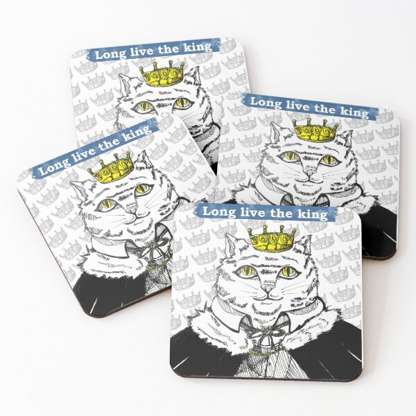 Item preview, Cat King anime style designed and sold by Estef Mos Art.