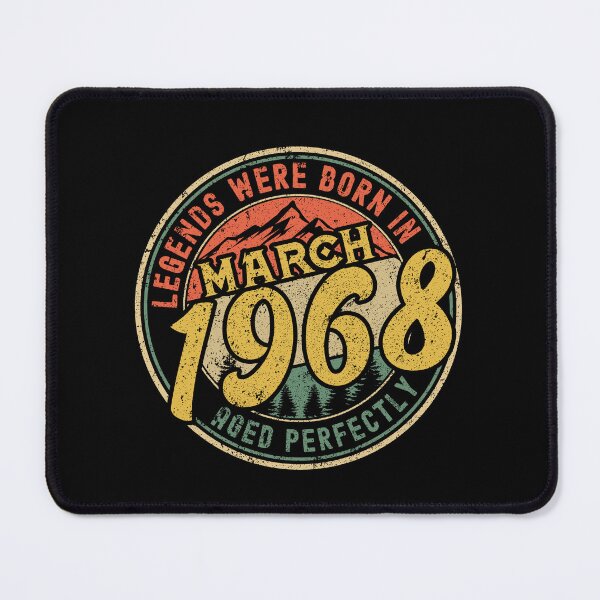 Item preview, Legends were born in MARCH 1968 - aged perfectly - awesome vintage birthday designed and sold by oudinmeissArt.