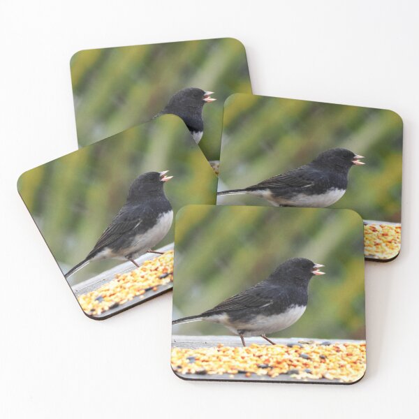 Item preview, Hungry Dark-eyed Junco designed and sold by BackyardBirder.