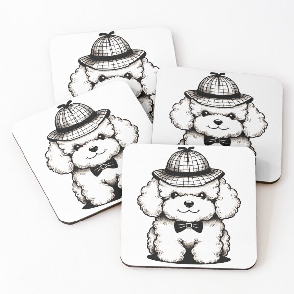 Item preview, Cute Toy Poodle in a Hunter Hat designed and sold by toypoodlemom.