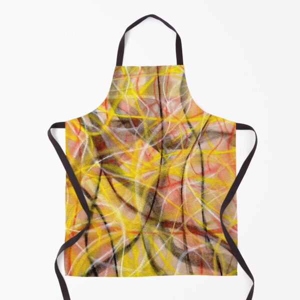 Item preview, Copy of Yellow Manic: Abstract Hand Painted Artwork Green Background with Yellow, Pink, and Black designed and sold by Bridie OBrien.