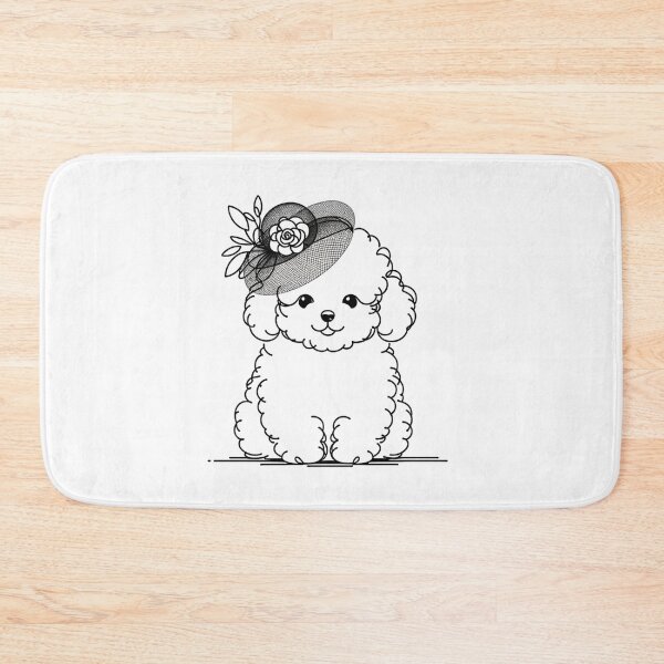 Item preview, Elegant Toy Poodle in a Fascinator Hat designed and sold by toypoodlemom.