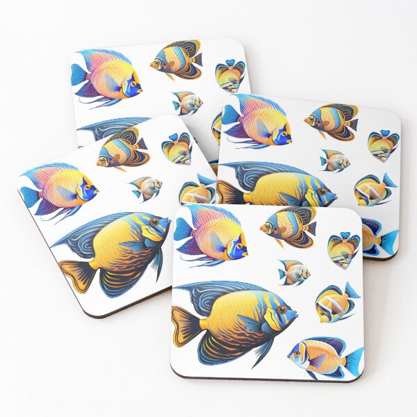 Item preview, Blue and Yellow Angelfishes designed and sold by TheAnimalZ00.