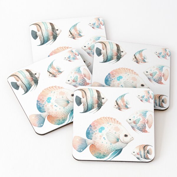 Item preview, Cute Pastel Angelfish Fishes designed and sold by TheAnimalZ00.