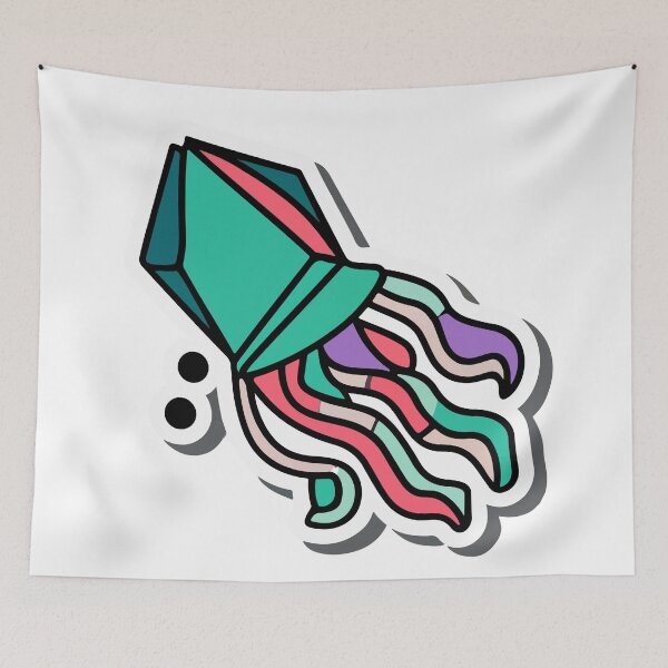 Item preview, Abstract Geometric Squid designed and sold by NiftyWrx.