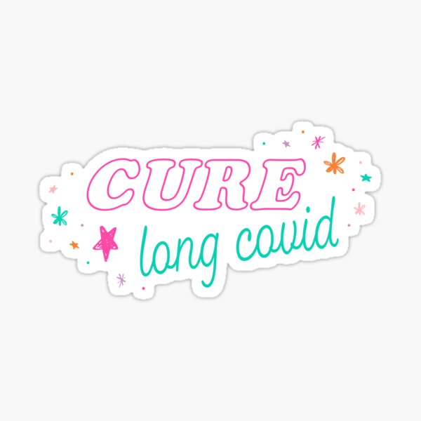 Item preview, Cure Long COVID (colorful sparkle doodles) designed and sold by sarahwlongcovid.