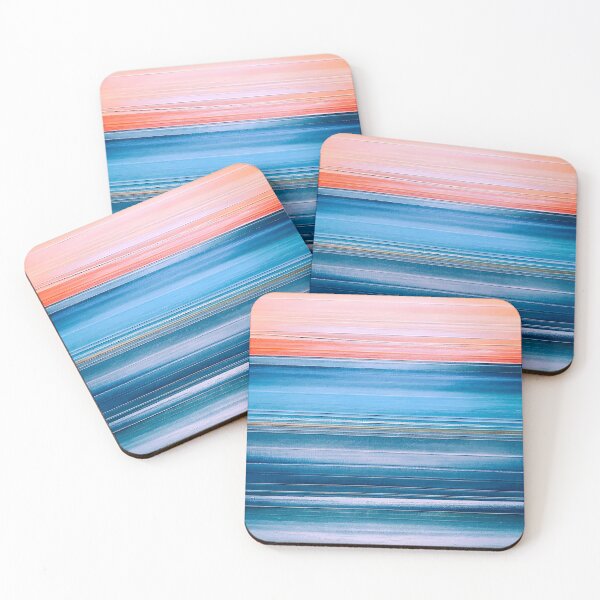 Item preview, Tropical Sunrise Over Crystal Blue Ocean Abstract Art designed and sold by DEC02.