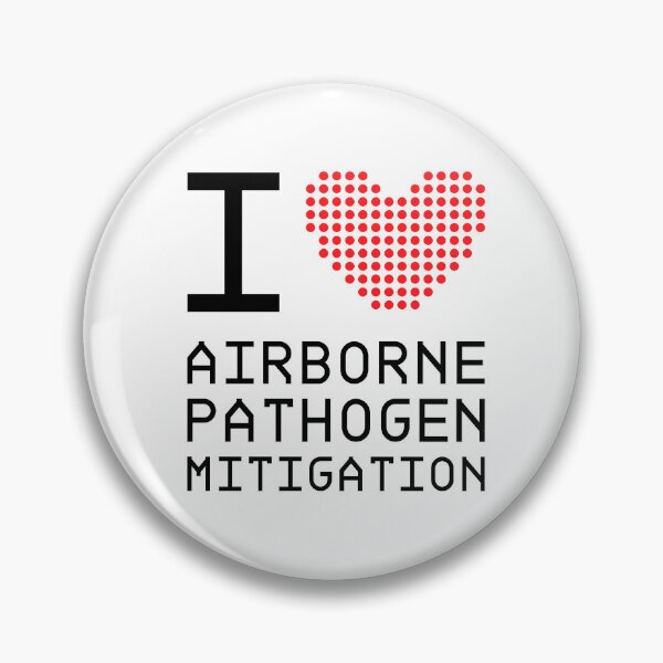 Item preview, I (heart) airborne pathogen mitigation designed and sold by sarahwlongcovid.