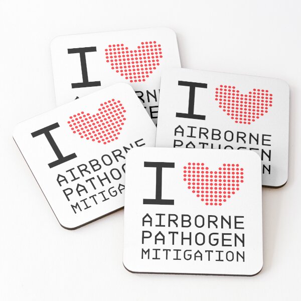 Item preview, I (heart) airborne pathogen mitigation designed and sold by sarahwlongcovid.