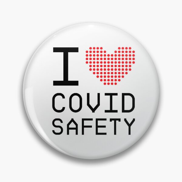 Item preview, I (heart) COVID safety designed and sold by sarahwlongcovid.