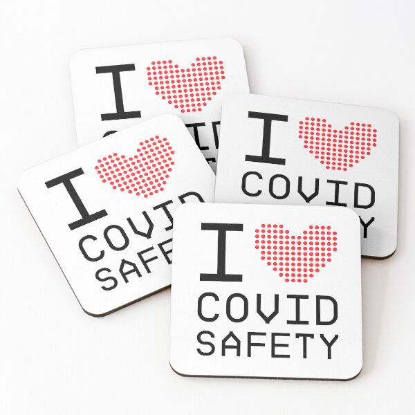 Item preview, I (heart) COVID safety designed and sold by sarahwlongcovid.