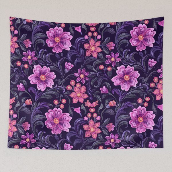 Item preview, Purple Floral Surface Pattern, Floral All Over Pattern, Flowers Pattern Beautiful designed and sold by Apkdesigner.