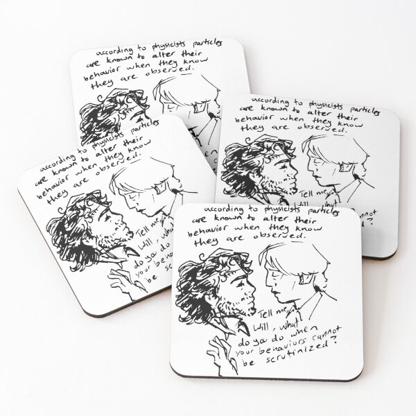 Item preview, Hannibal inspired pals discussing quantum physics designed and sold by Chatty-Lamb.