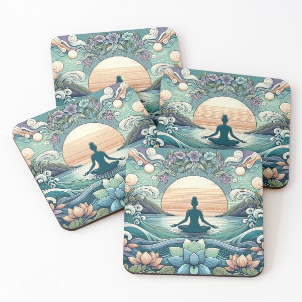 Item preview, Meditation and body well-being pastel colors designed and sold by Blessinger77.