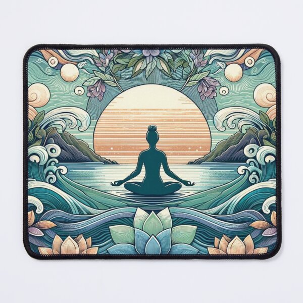Item preview, Meditation and body well-being pastel colors designed and sold by Blessinger77.