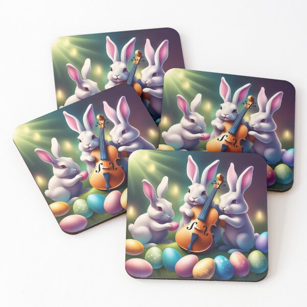 Item preview, Musical bunnies and Easter eggs designed and sold by Artbellachi.