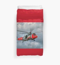 Royal Navy Search and Rescue Sea King Helicopter Duvet Cover