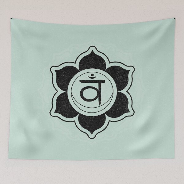 Item preview, Sacral Chakra Mandala - Mint + Coal designed and sold by Irene Estelle.