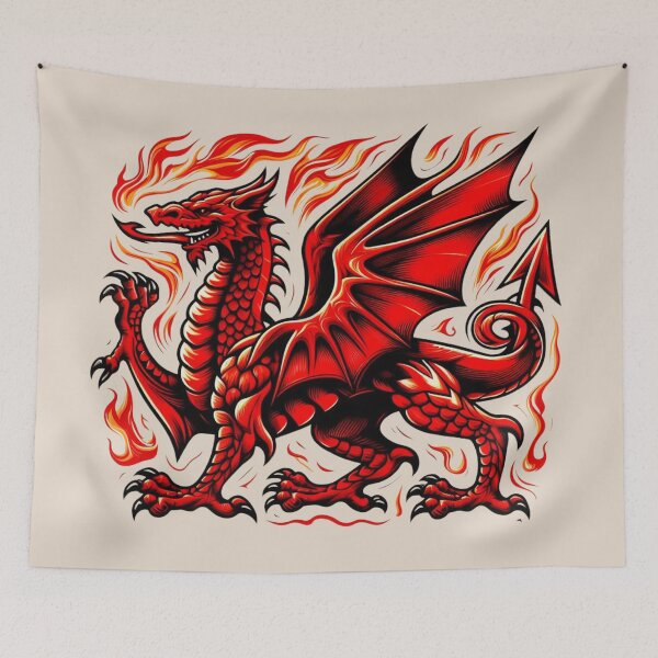 Item preview, Welsh Dragon designed and sold by Myra365Art.