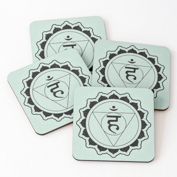 Item preview, Throat Chakra Mandala - Mint + Coal designed and sold by Irene Estelle.