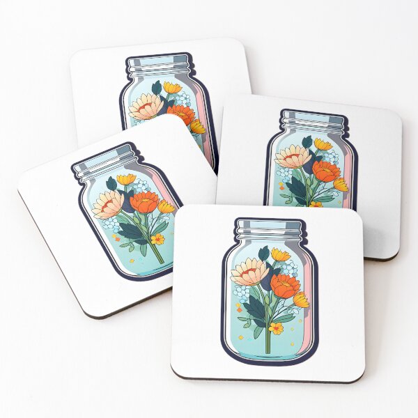 Item preview, Small Jar of Flowers designed and sold by Cardsurveyors.