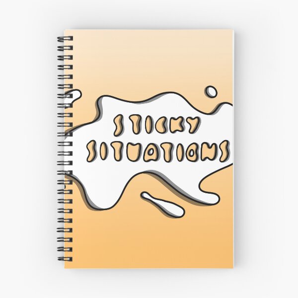 Item preview, Sticky Situations Title with solid background designed and sold by SSComics.