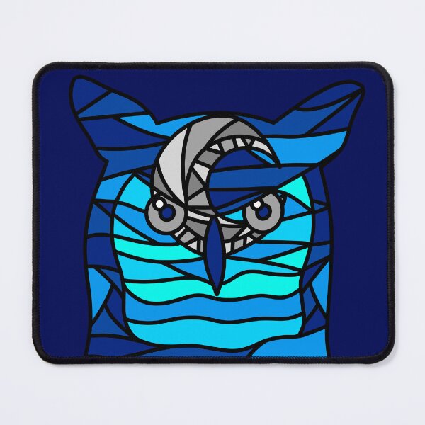 Item preview, Stained Glass Great Horned Owl designed and sold by Chiaroscuro-Art.