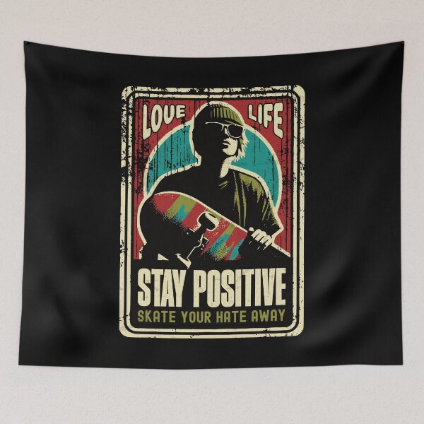 Item preview, Skate Your Hate Away - Positive Skateboarding Life Inspirational designed and sold by Urban-Alien.