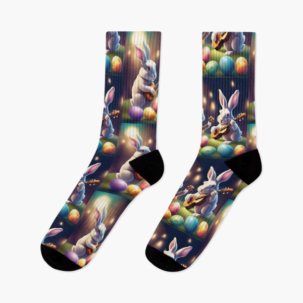 Item preview, Easter Egg Musician Rabbits designed and sold by Artbellachi.