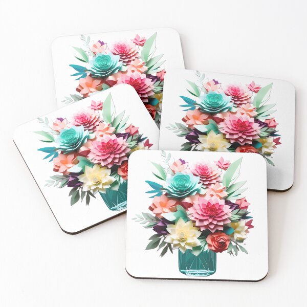 Artikelvorschau, geometrische Papierblumen entworfen und verkauft von Cardsurveyors.