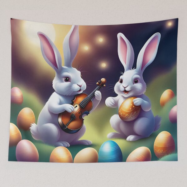 Item preview, Easter musical bunnies designed and sold by Artbellachi.