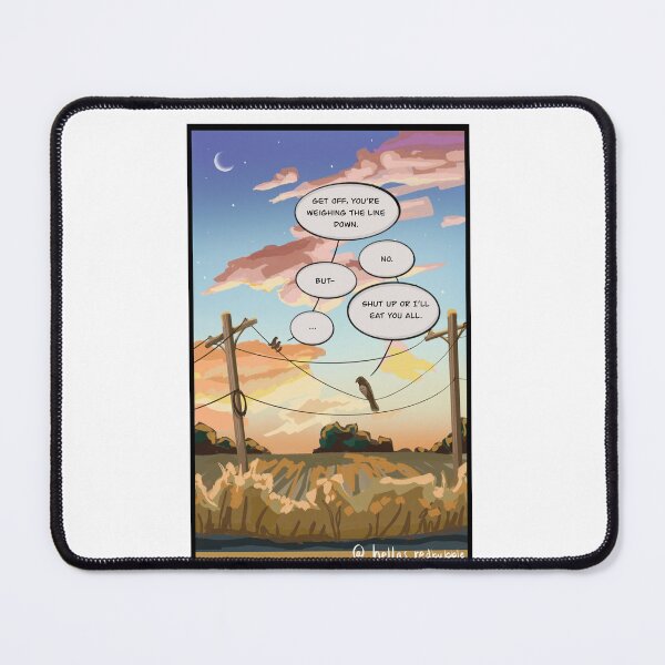 Item preview, Birds On a Wire (one-frame cartoon) designed and sold by hyunyoungs_art.