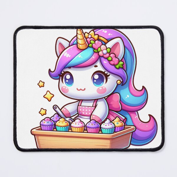 Item preview, Unicorn Princess Baking Cupcakes designed and sold by PassionforLove.