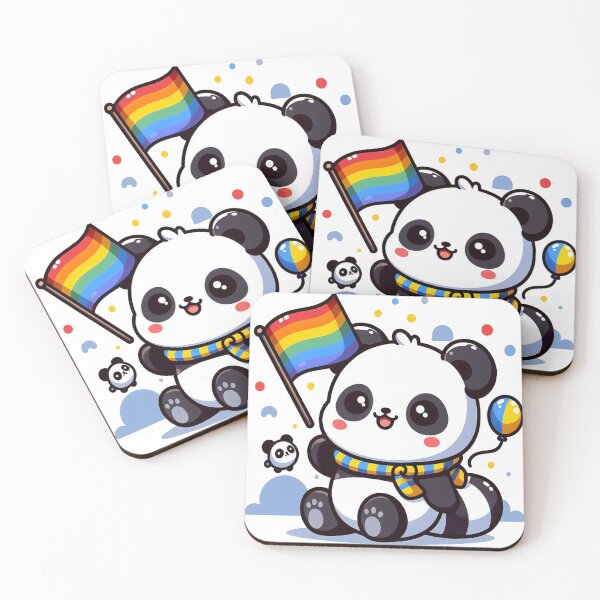 Item preview, Panda Patriot: Cute Panda with Flag designed and sold by maheart83.