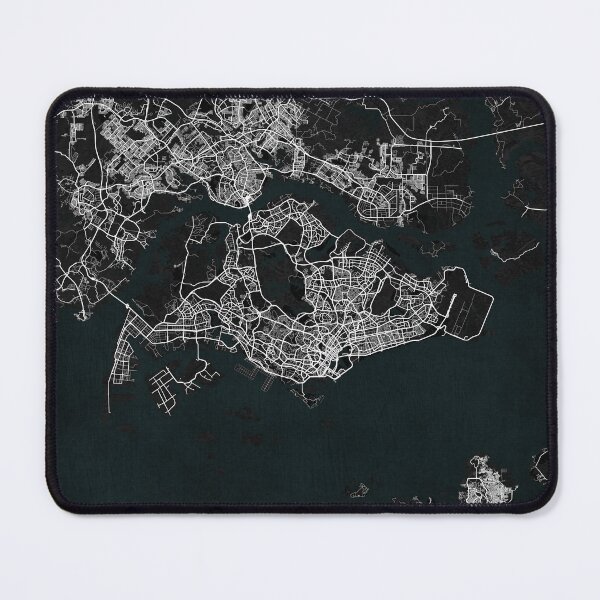 Item preview, Singapore City Map - Dark designed and sold by deMAP.