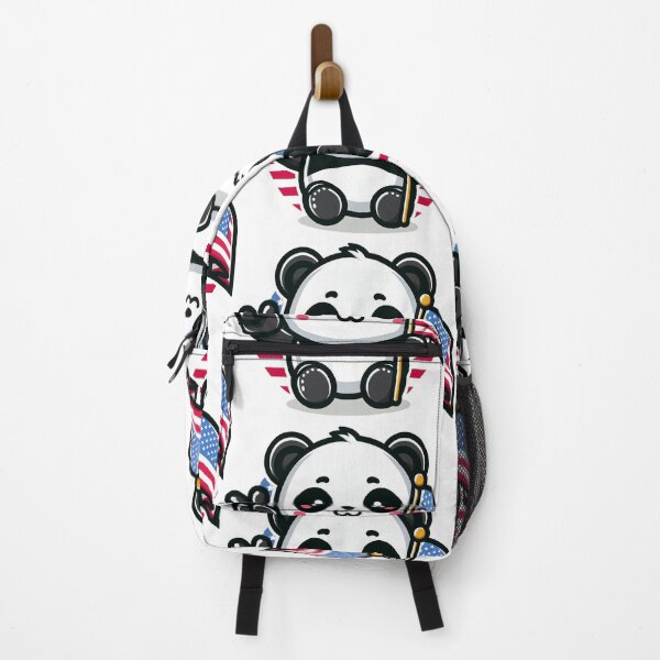 Item preview, Panda Pride: Cute Panda with Flag designed and sold by maheart83.