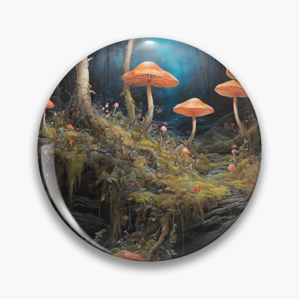 Item preview,  A mysterious bioluminescent forest. designed and sold by Cherryblossom50.