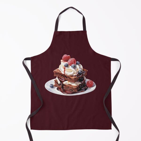 Item preview, Chocolate Fudge Brownie With Mixed Berries And Whipped Cream designed and sold by Alicia Chee.