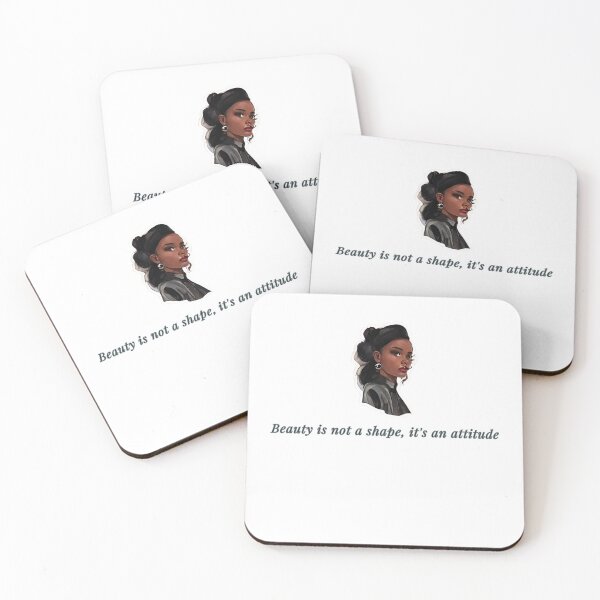Item preview, Beauty is not a shape classy empowerment modern quotes expression designed and sold by MartaRMC.