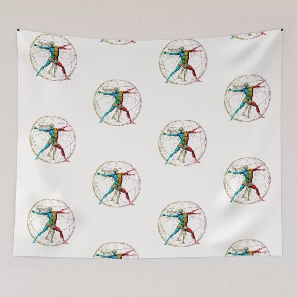 Item preview, Vitruvian World - Anatomical Man, Vitruvian Anatomy, 3D Globe designed and sold by abeautifulife.