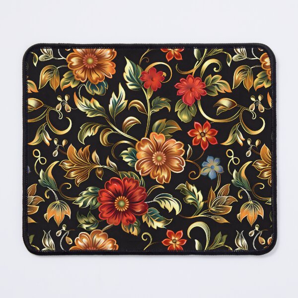 Item preview, Gold and Red Floral Surface Pattern, Floral All Over Pattern, Flowers Pattern Beautiful designed and sold by Apkdesigner.