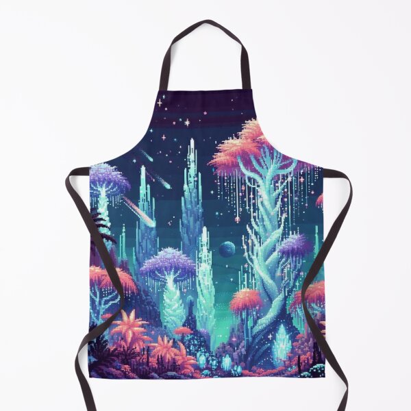 Item preview, Ethereal Neon Alien Jungle Pixel Art designed and sold by Vibrantpixel47.