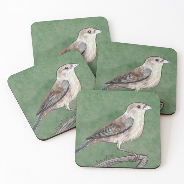 Item preview, Female Indigo Bunting designed and sold by Kim Rausch.