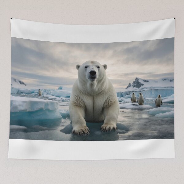 Item preview, polar bear t-shirt sticker designed designed and sold by Amitabr14.