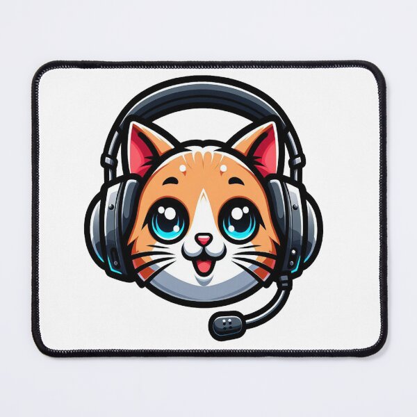 Item preview, Kitty With Headphones designed and sold by maheart83.