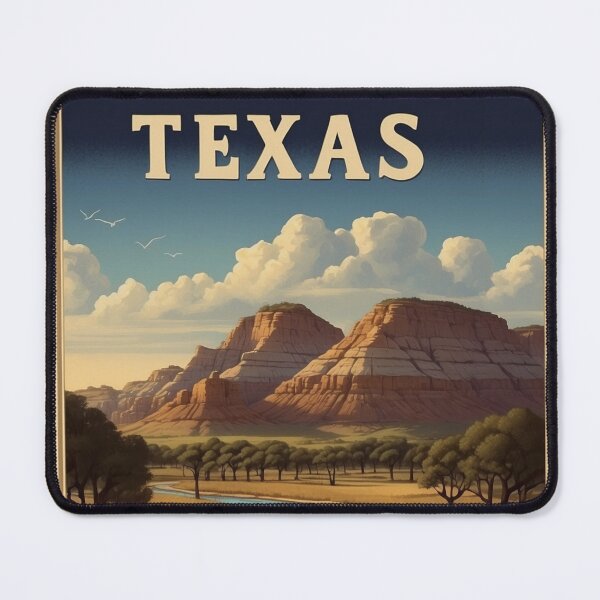 Item preview, 001 Vintage Texas Travel Poster Design designed and sold by Alexis Art Collection.