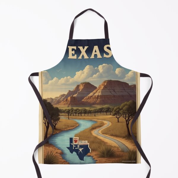 Item preview, 001 Vintage Texas Travel Poster Design designed and sold by Alexis Art Collection.