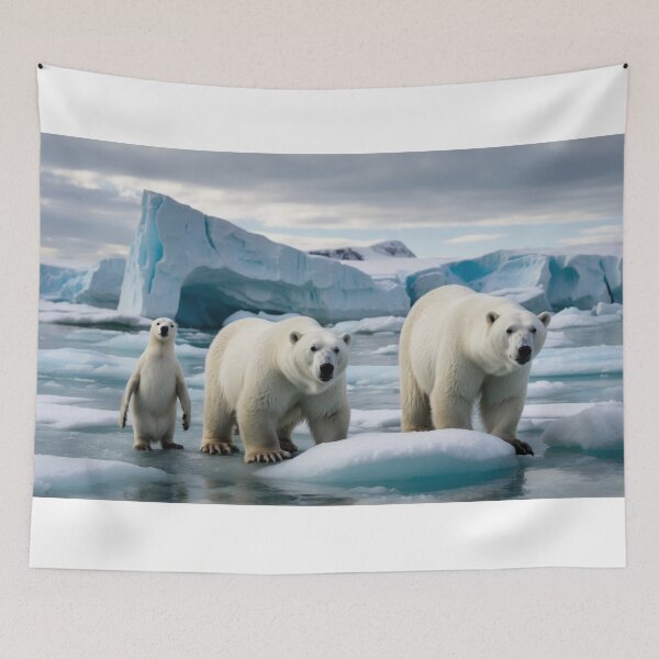 Item preview, polar bear t-shirt sticker designed designed and sold by Amitabr14.