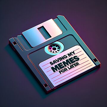Artwork thumbnail, eek and Modern Floppy Disk: A Nostalgic Blend of Past and Present by Mugs and Shirts